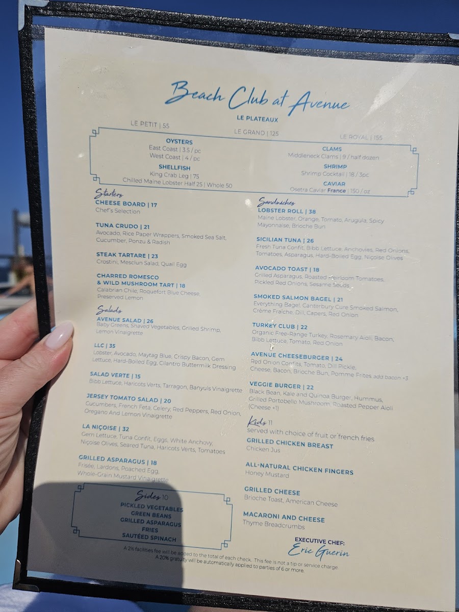 Menu Avenue Long Branch-8